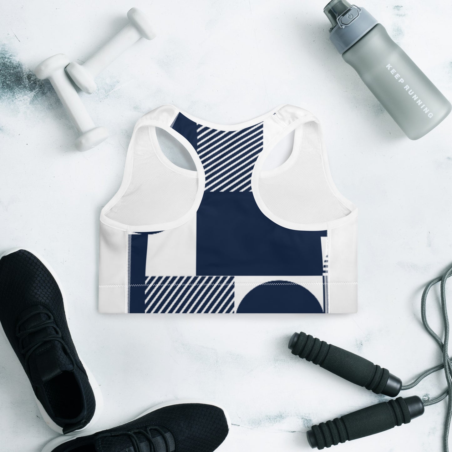 Perfectly Imperfect Padded Sports Bra with Back Design