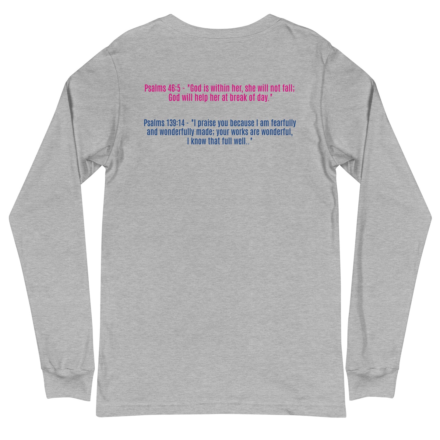 Perfectly Imperfect Unisex Long Sleeve Tee with Bible Scriptures