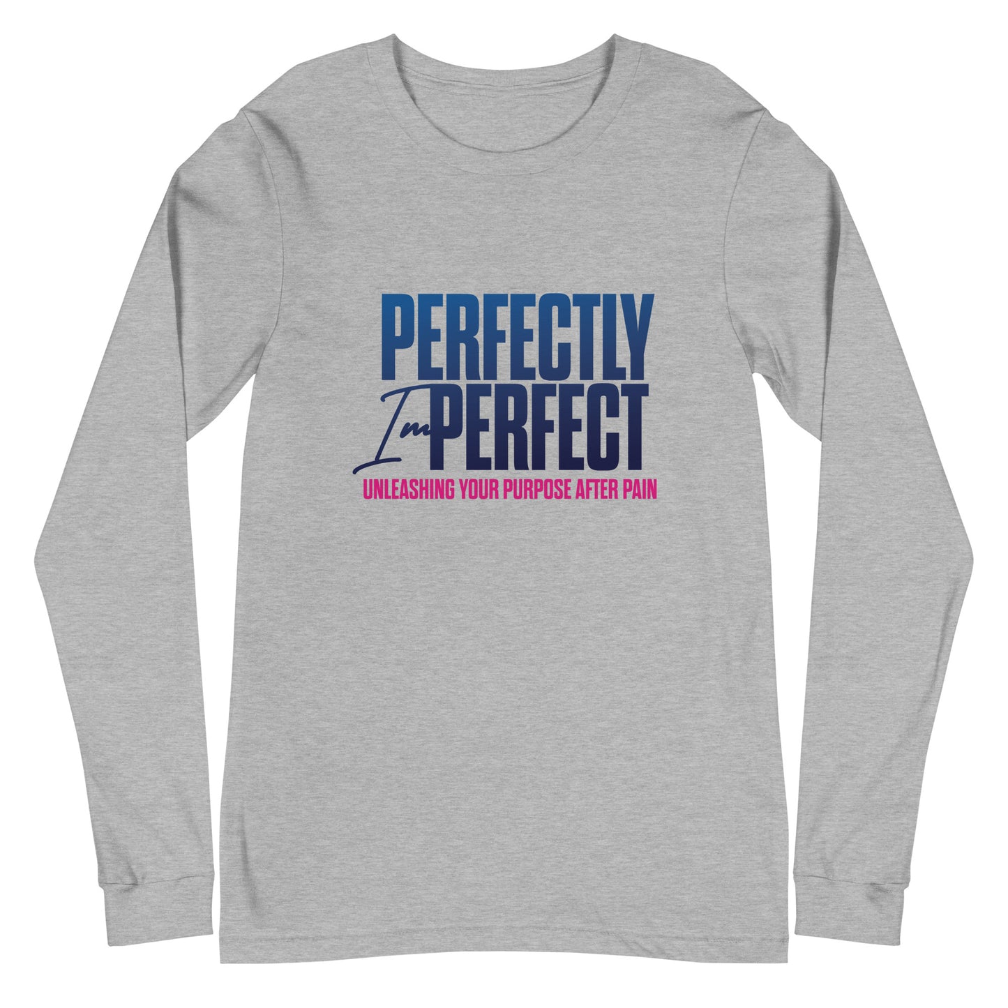 Perfectly Imperfect Unisex Long Sleeve Tee with Bible Scriptures