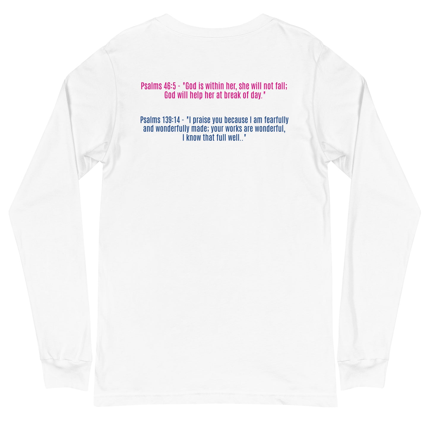 Perfectly Imperfect Unisex Long Sleeve Tee with Bible Scriptures