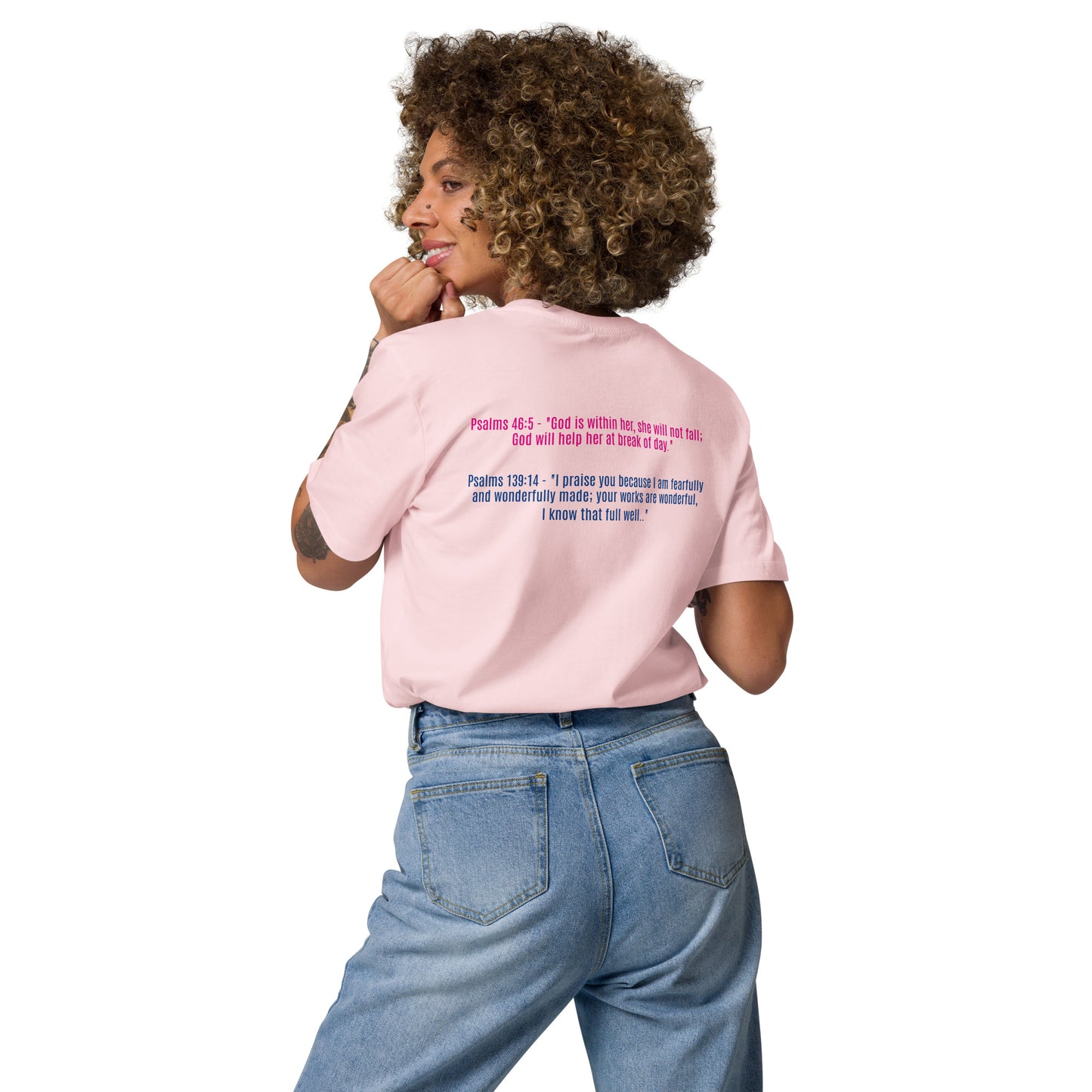 Perfectly Imperfect Unisex organic cotton t-shirt with Bible Scriptures