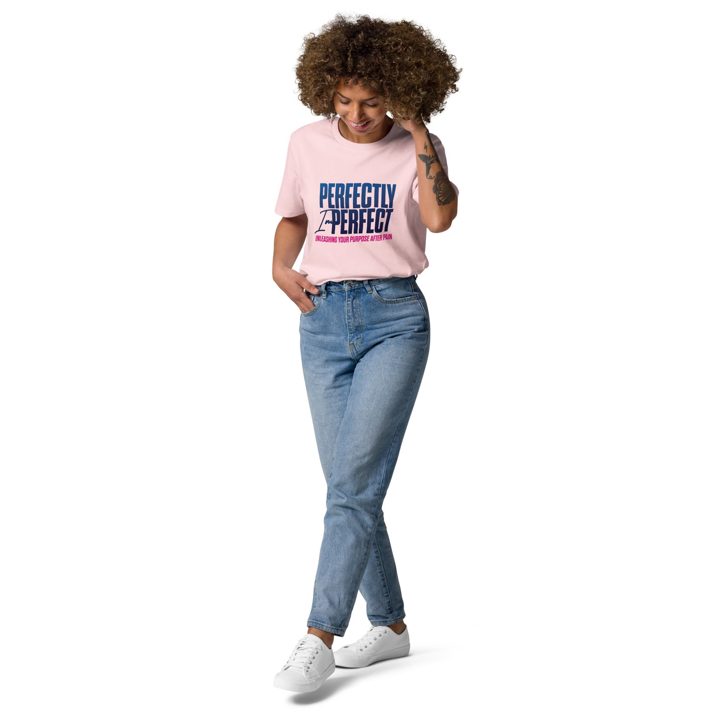Perfectly Imperfect Unisex organic cotton t-shirt with Bible Scriptures