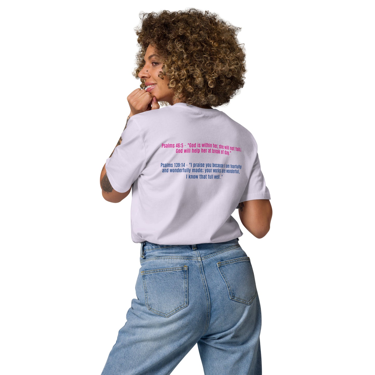 Perfectly Imperfect Unisex organic cotton t-shirt with Bible Scriptures