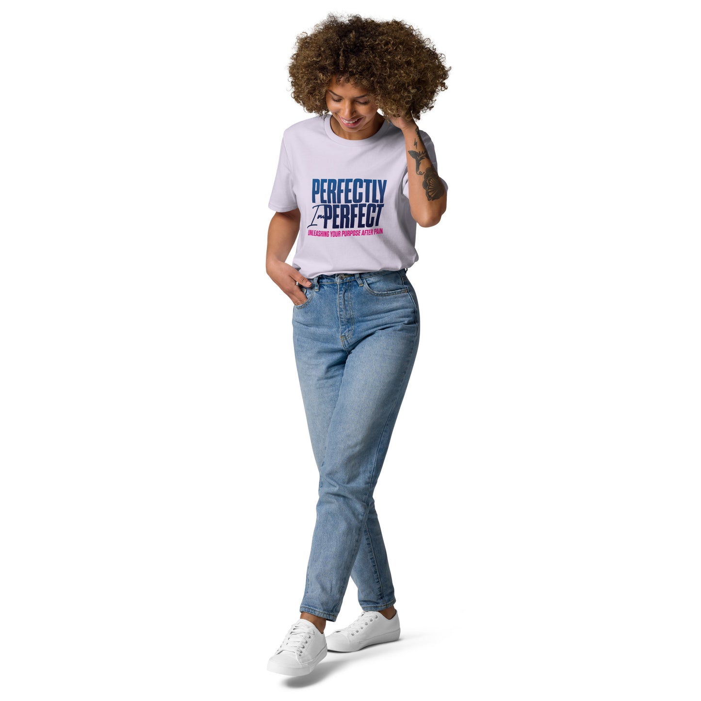Perfectly Imperfect Unisex organic cotton t-shirt with Bible Scriptures