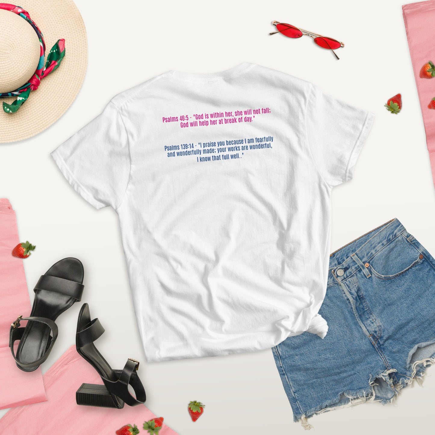 Perfectly Imperfect Women's short sleeve T-shirt Bible Scriptures