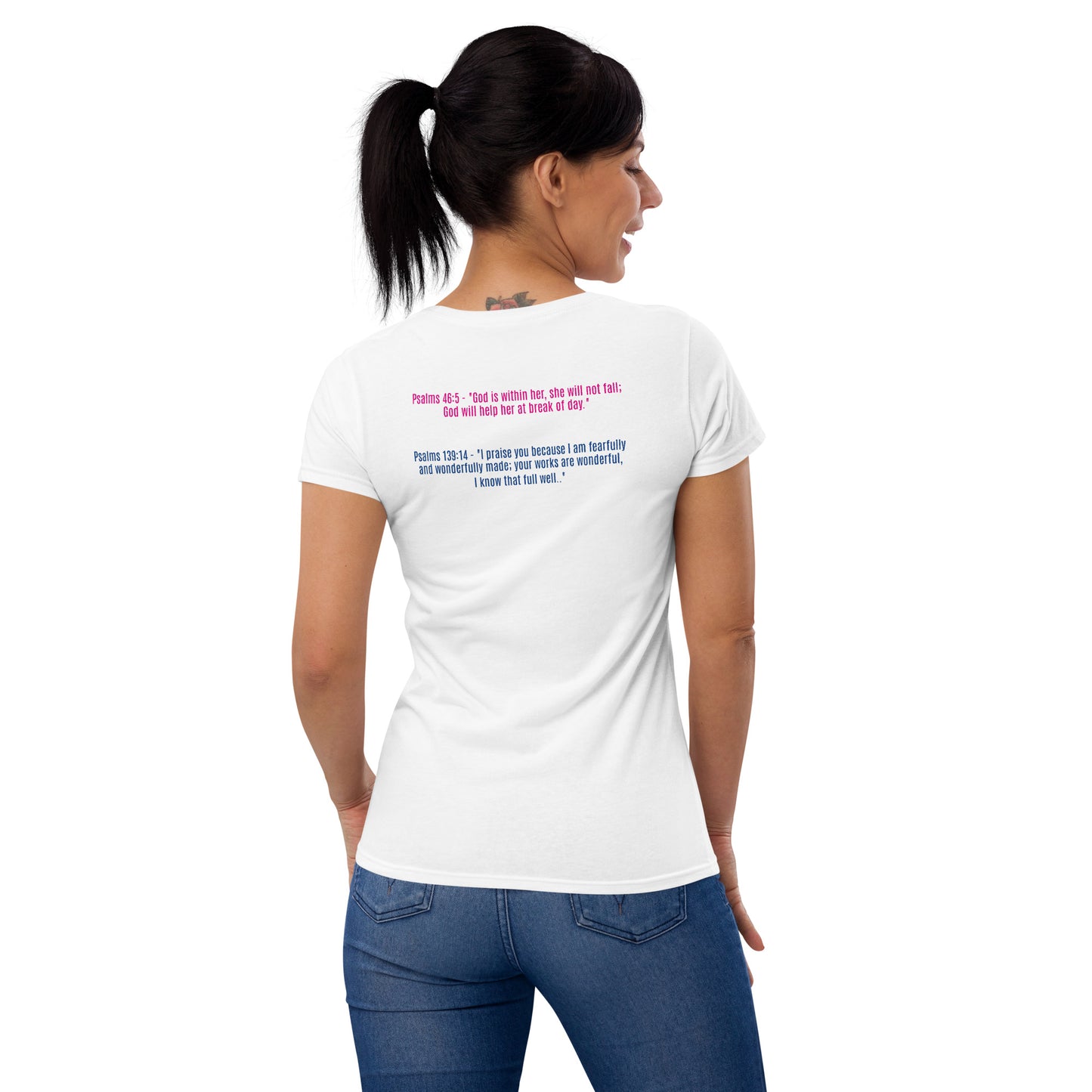 Perfectly Imperfect Women's short sleeve T-shirt Bible Scriptures