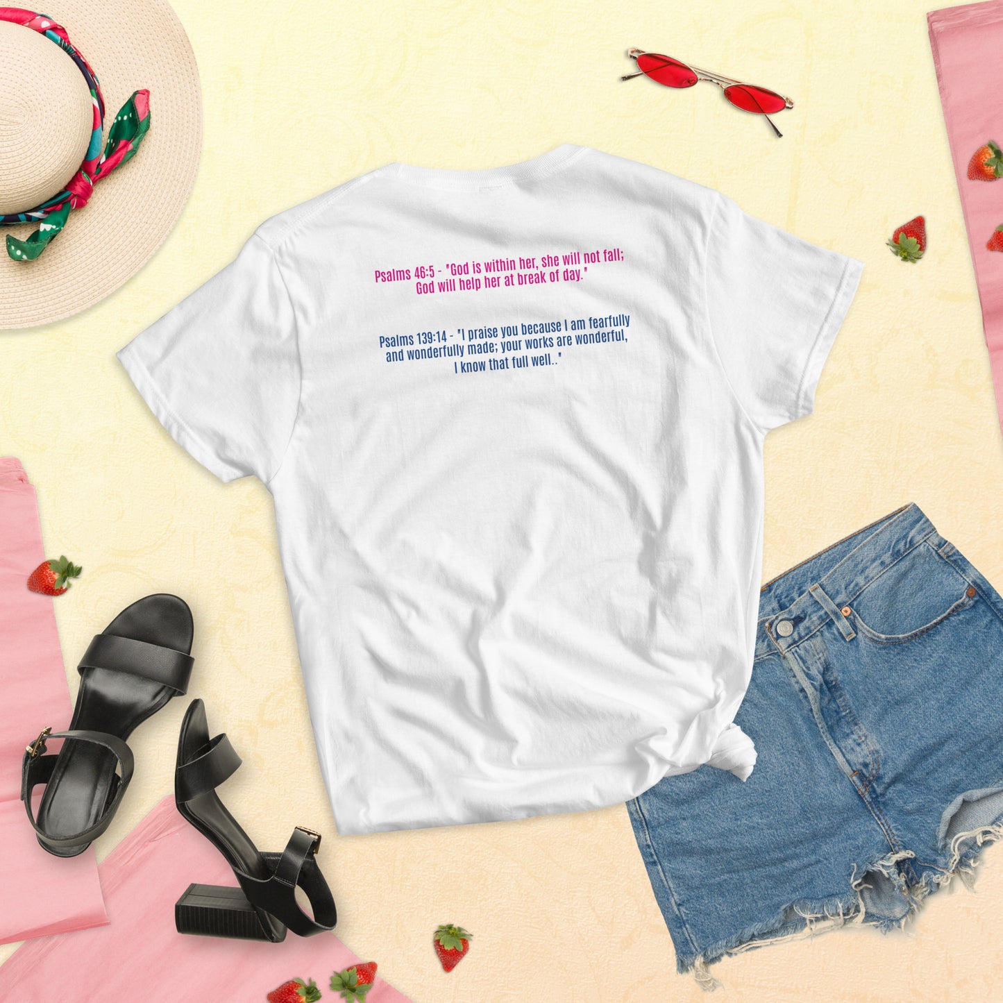 Perfectly Imperfect Women's short sleeve T-shirt Bible Scriptures