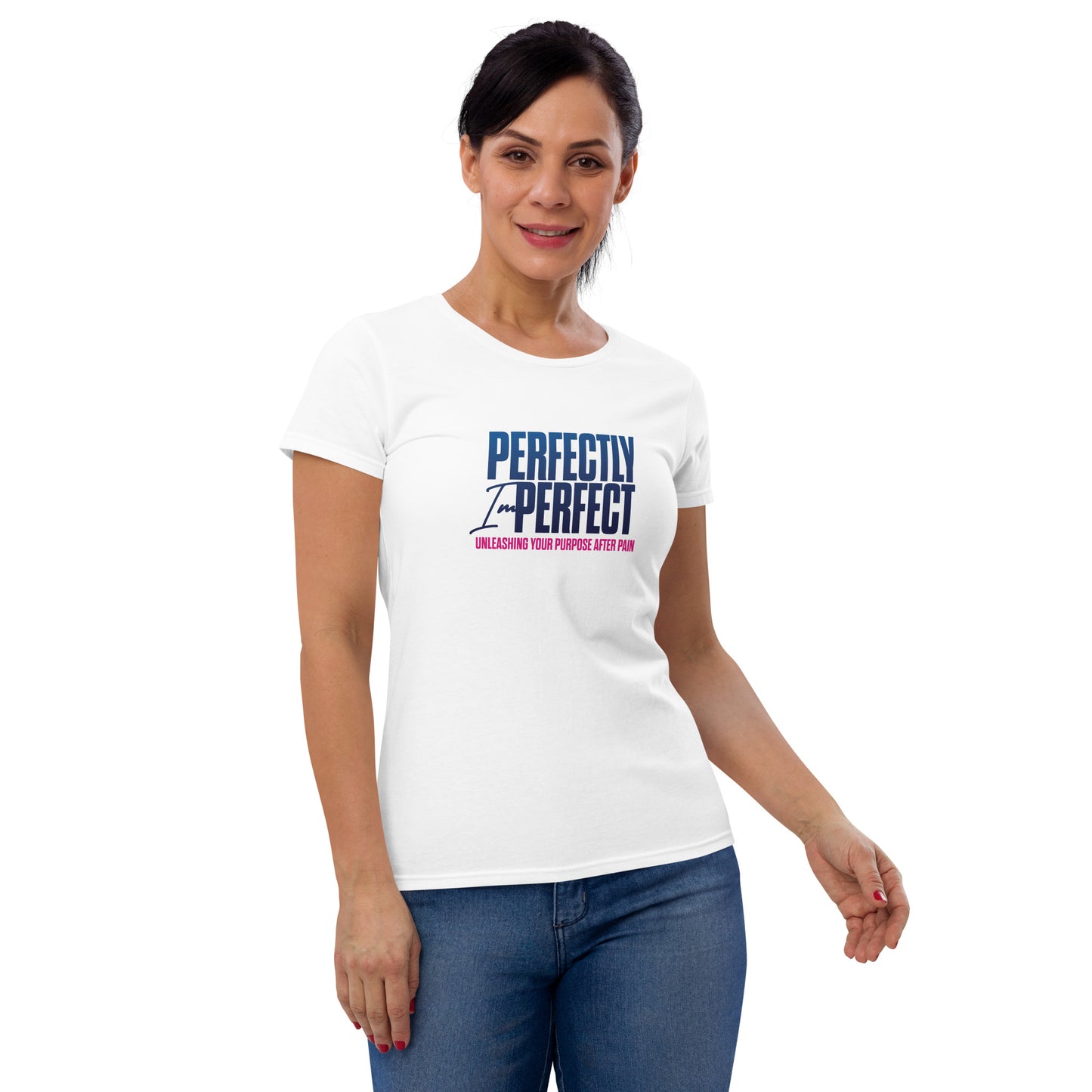 Perfectly Imperfect Women's short sleeve T-shirt Bible Scriptures